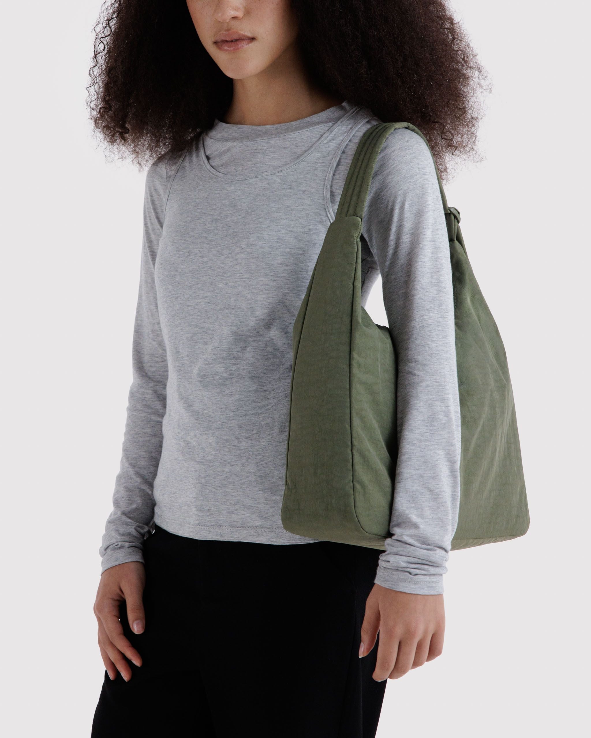Nylon Shoulder Bag - Caper